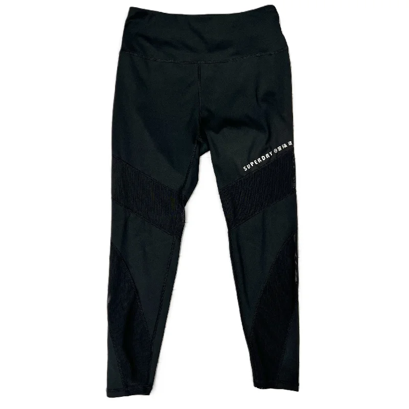 Athletic Leggings By Superdry In Black, Size: S