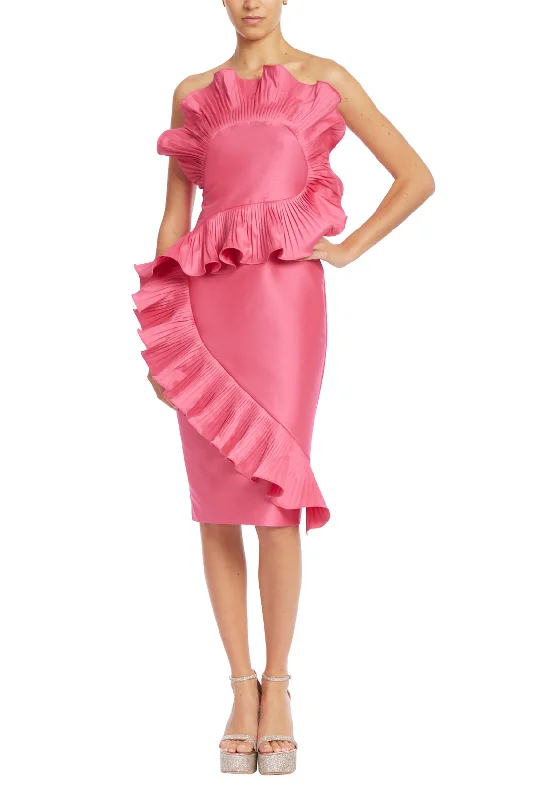 Badgley Mischka SC3940 Homecoming Pleated Cocktail Dress