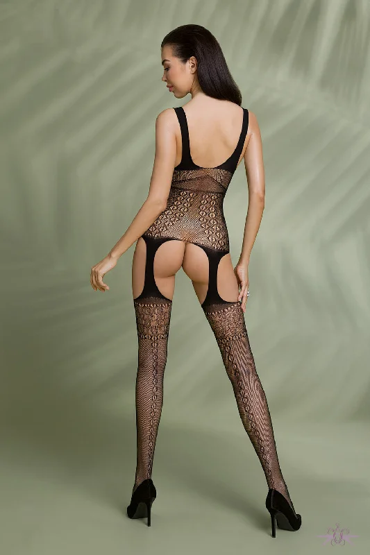 Passion Eco Melissa Black Crotchless Bodystocking