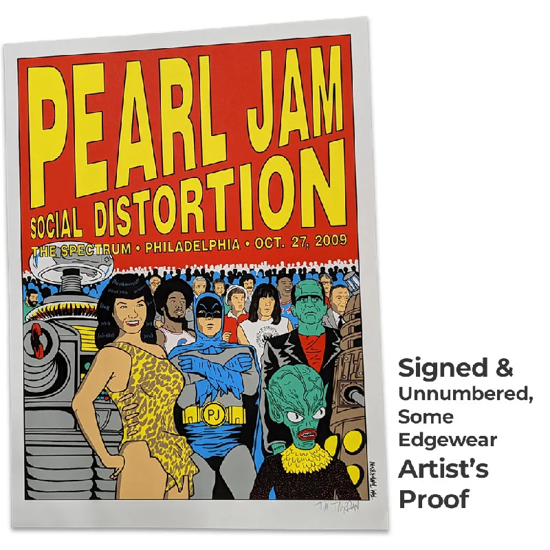 Pearl Jam/Social Distortion Philly 27Oct2009 Poster