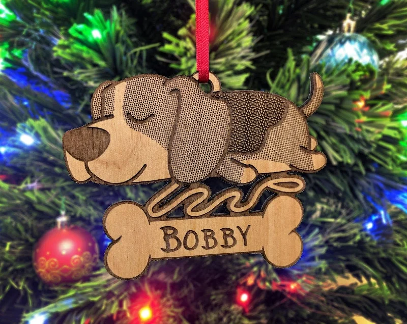 Beagle Keepsake Best Friend Dog Ornament Puppies First Christmas Gift for Kids Rescue Adoption Present Idea from Parents Childs First Pet