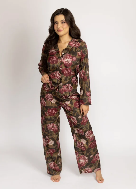 Lyana PJ Set in Bistre Floral