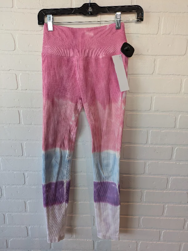 Athletic Leggings By Spiritual Gangster In Pink & Purple, Size: 2