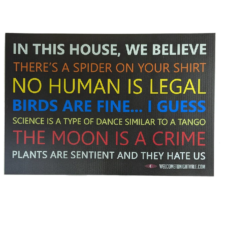 In This House Yard Sign