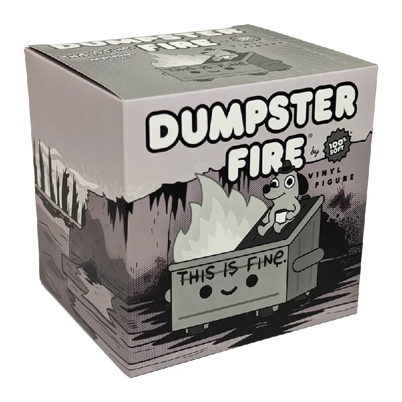 Dumpster Fire - This is Fine Vinyl Figure Newsprint Edition