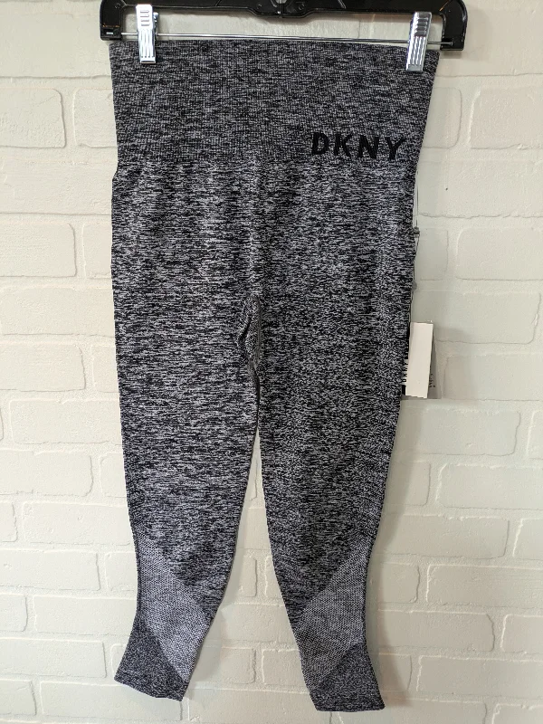 Athletic Leggings By Dkny In Grey, Size: 4