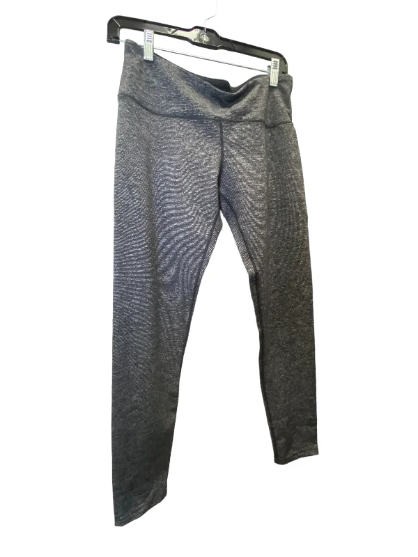 Athletic Leggings By Tuff Athletics In Grey, Size: M