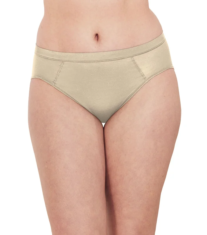 Bali Modern Seamless Lace Trim Brief Underwear Almond