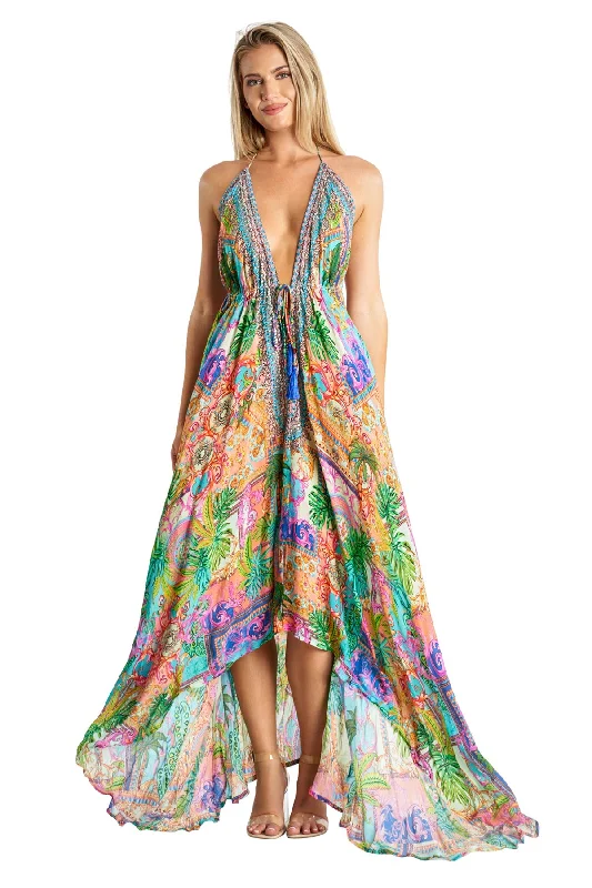 Barcelona Halter Maxi Dress