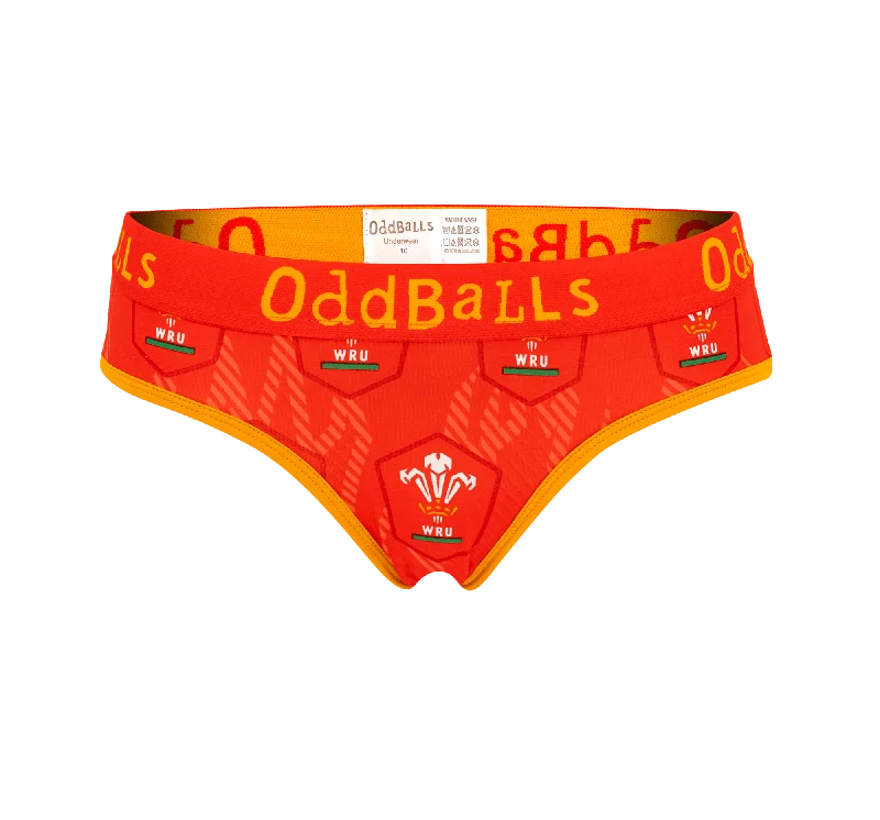 Welsh Rugby Union Flames - Ladies Briefs