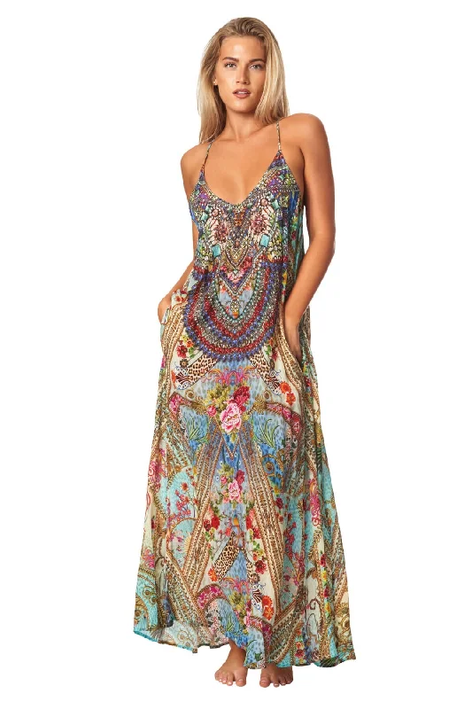 Power T-Back Maxi Dress