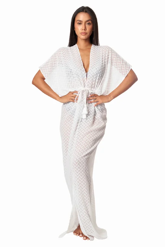 Chrystal Chevron  Cover Up Maxi Dress