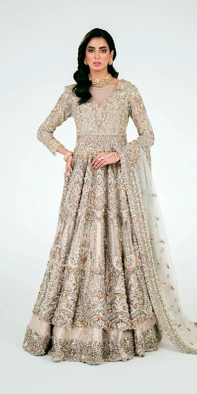 Embellished Lehenga Gown Style Pakistani Bridal Dress