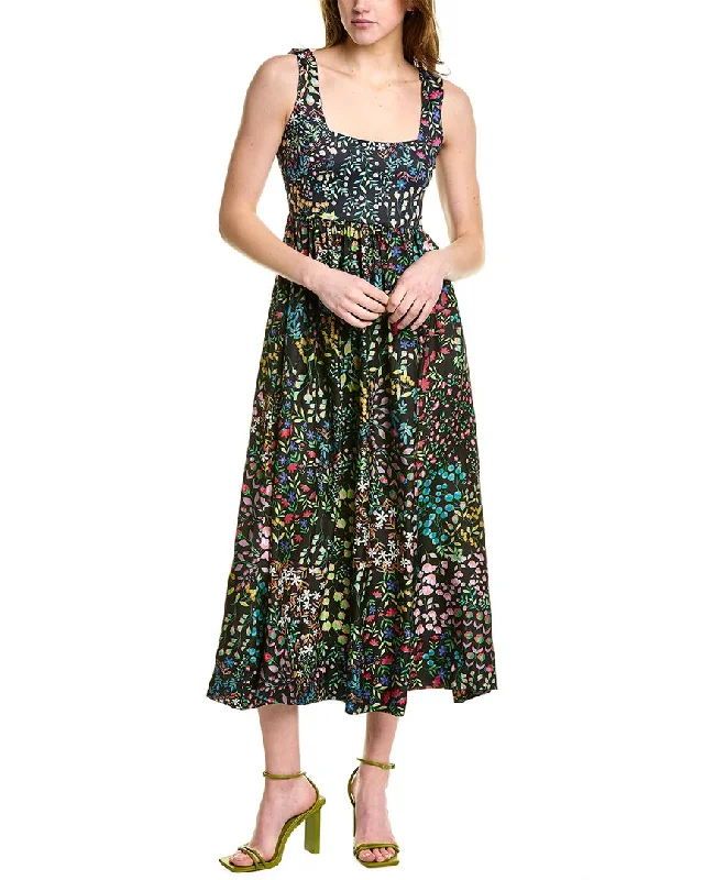 Cynthia Rowley Isla Silk Midi Dress