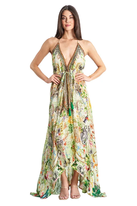 Lumina Halter Maxi Dress