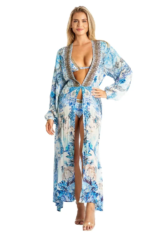 Cecily Wrap 2 Way Sleeve Maxi Dress