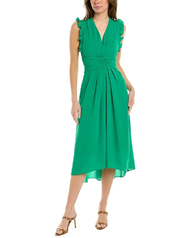 Maggy London Bubble Crepe Midi Dress