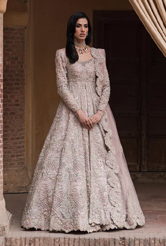 Lehenga Gown Pink Pakistani Bridal Dress for Wedding