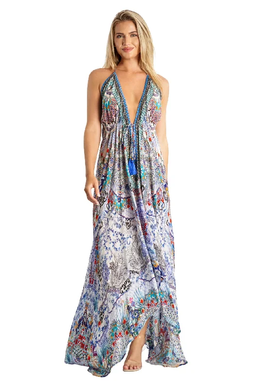 Valentina Halter Maxi Dress