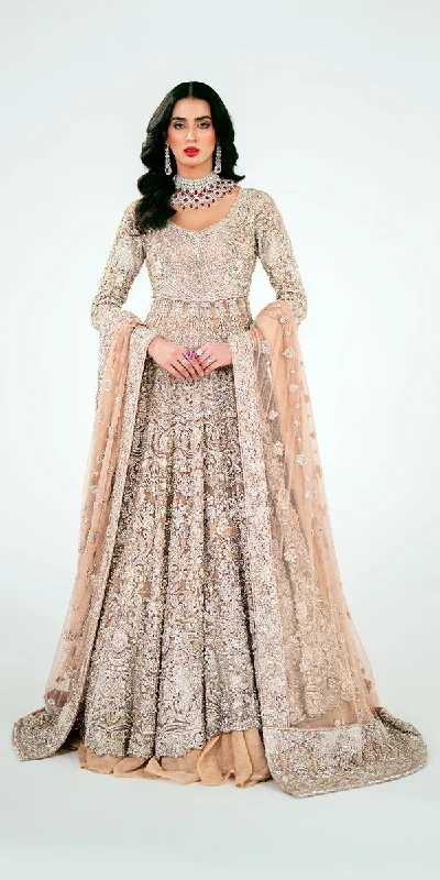 Pakistani Bridal Outfit in Wedding Lehenga Gown Style