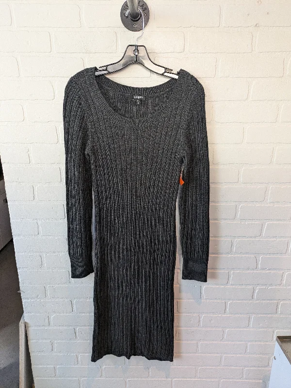 Dress Sweater By Express In Grey, Size: M