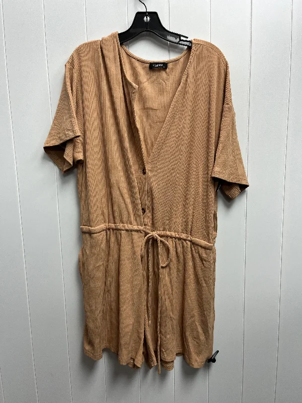 Tan Romper FASHION, Size Xl