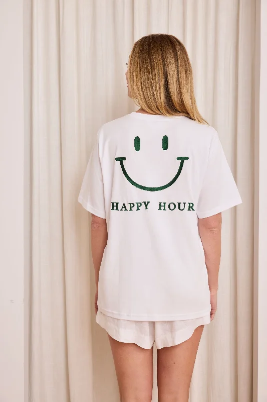 Caitlin Crisp Happy Hour Tee - Green