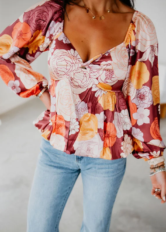 Eileen Floral Babydoll Top