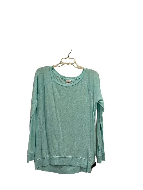 Top Long Sleeve Basic By Pink In Blue, Size: S