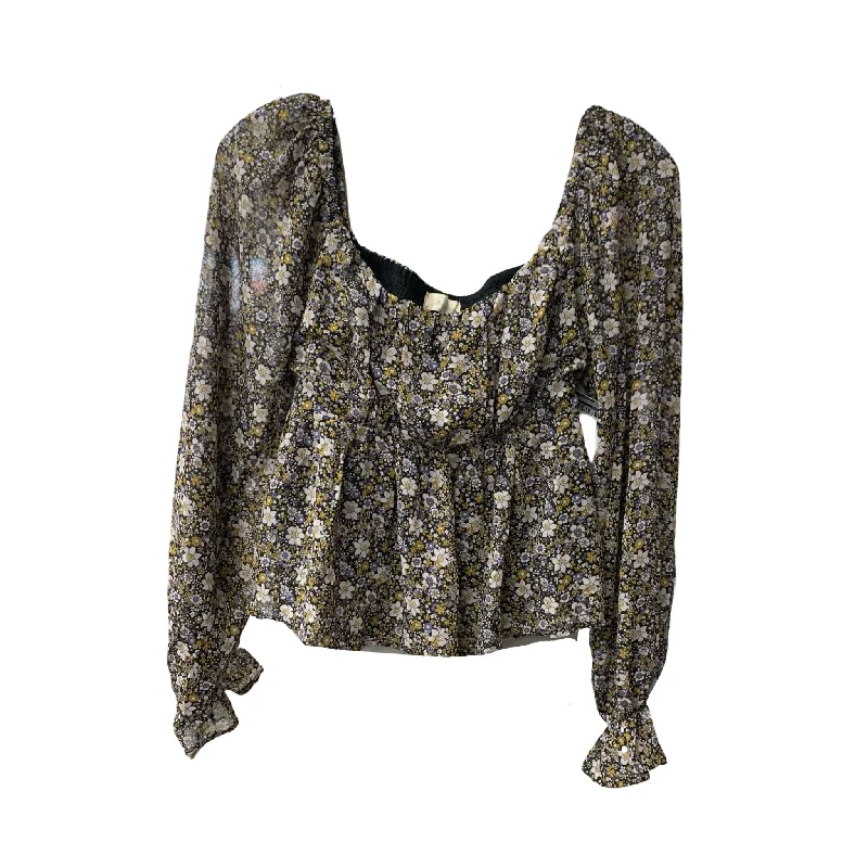 Top Long Sleeve By Altard State In Floral Print, Size: M