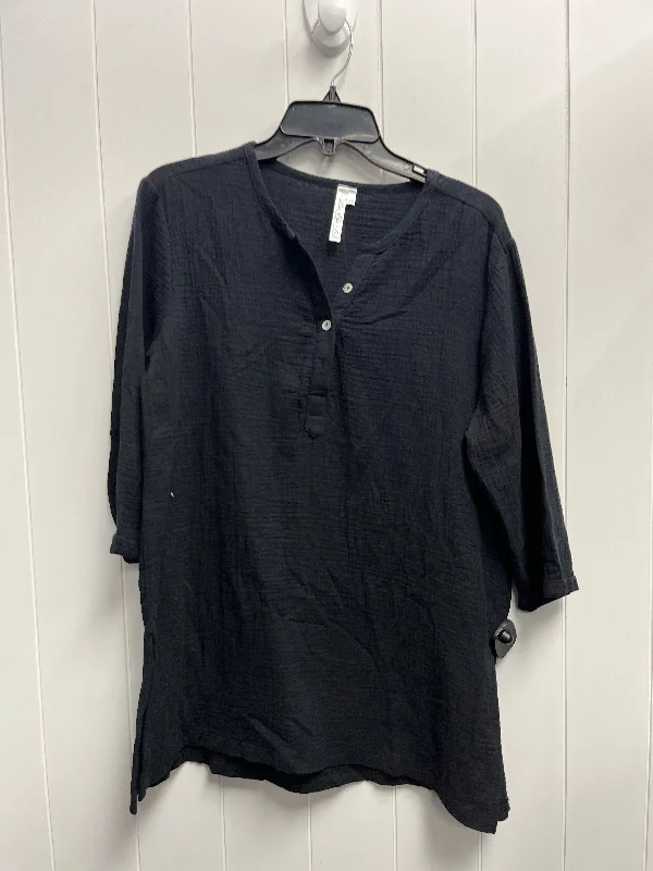 Top Long Sleeve By Clothes Mentor In Black, Size: Xl