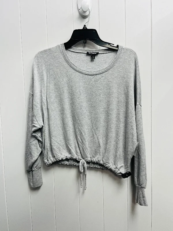 Top Long Sleeve By Express In Grey, Size: Xs