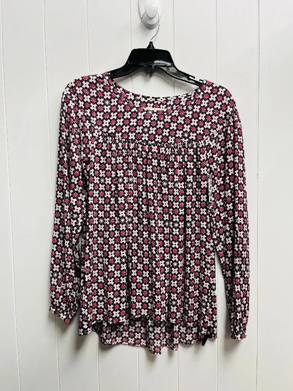 Top Long Sleeve By Loft In Purple, Size: Xs